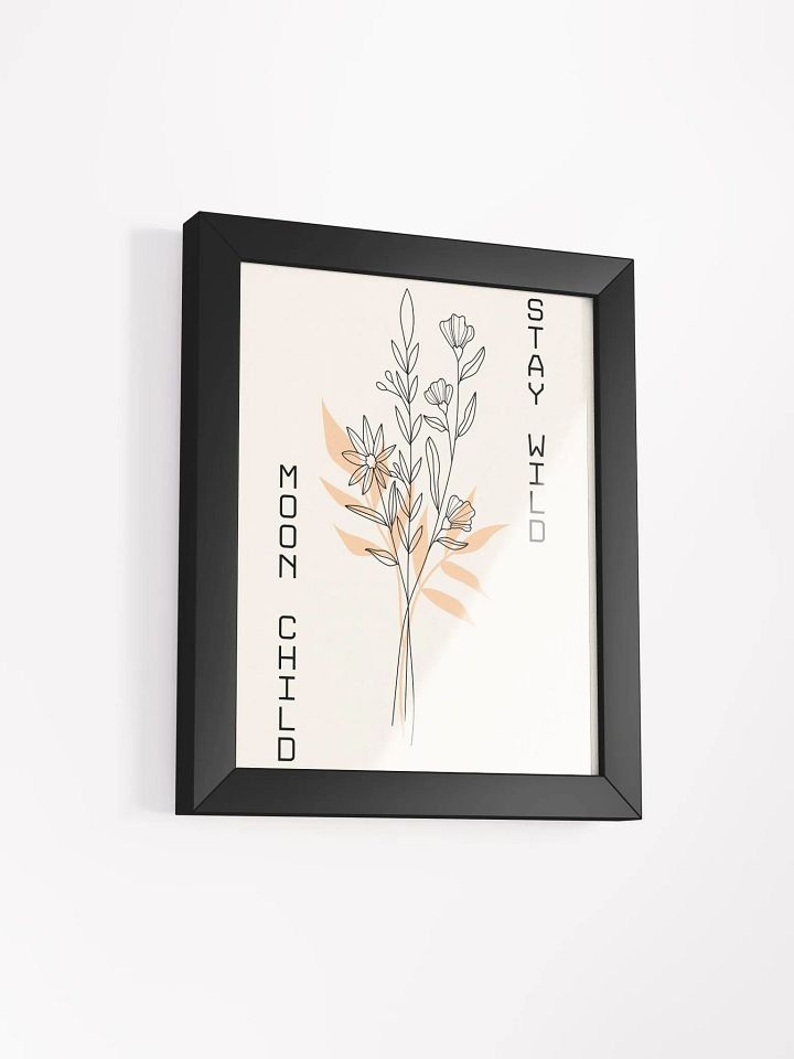 Minimalist Floral Line Art – Framed Elegant Wall Decor for Modern Homes product image (2)