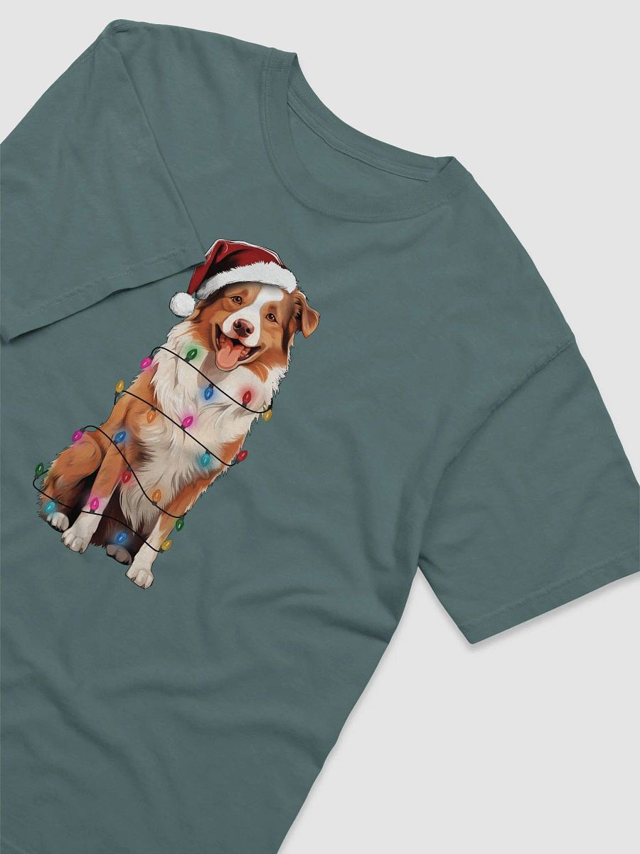 Funny Australian Shepherd(Red) Christmas T-Shirt product image (6)