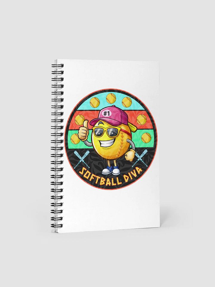 Softball Diva Spiral Notebook product image (1)
