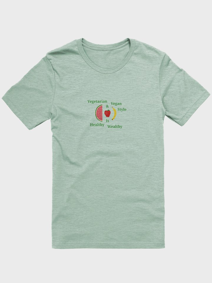 Healthy Wealthy Vegetarian & Vegan T-Shirt product image (1)