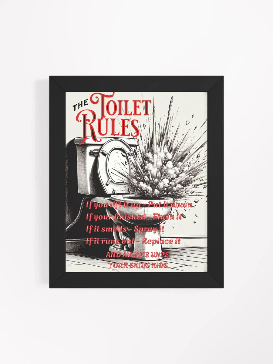 The Toilet Rules Framed Poster product image (22)