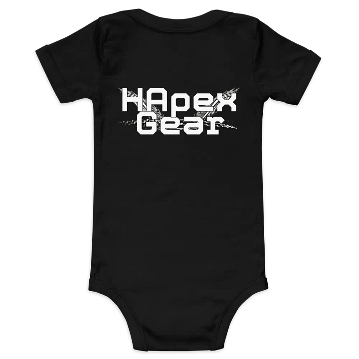 Baby Short Sleeve One Piece - Embroidered - White HApex Gear White Logo product image (49)