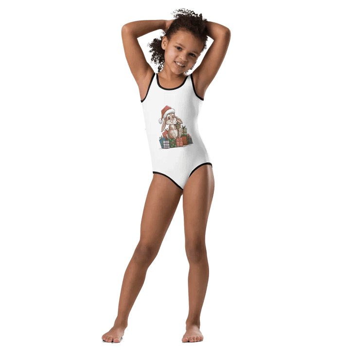 Santa Bunny Kids Swimsuit product image (1)