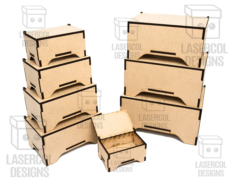 Boxes Bundle (Set 5-6-7-8) - Laser Cut Files product image (2)