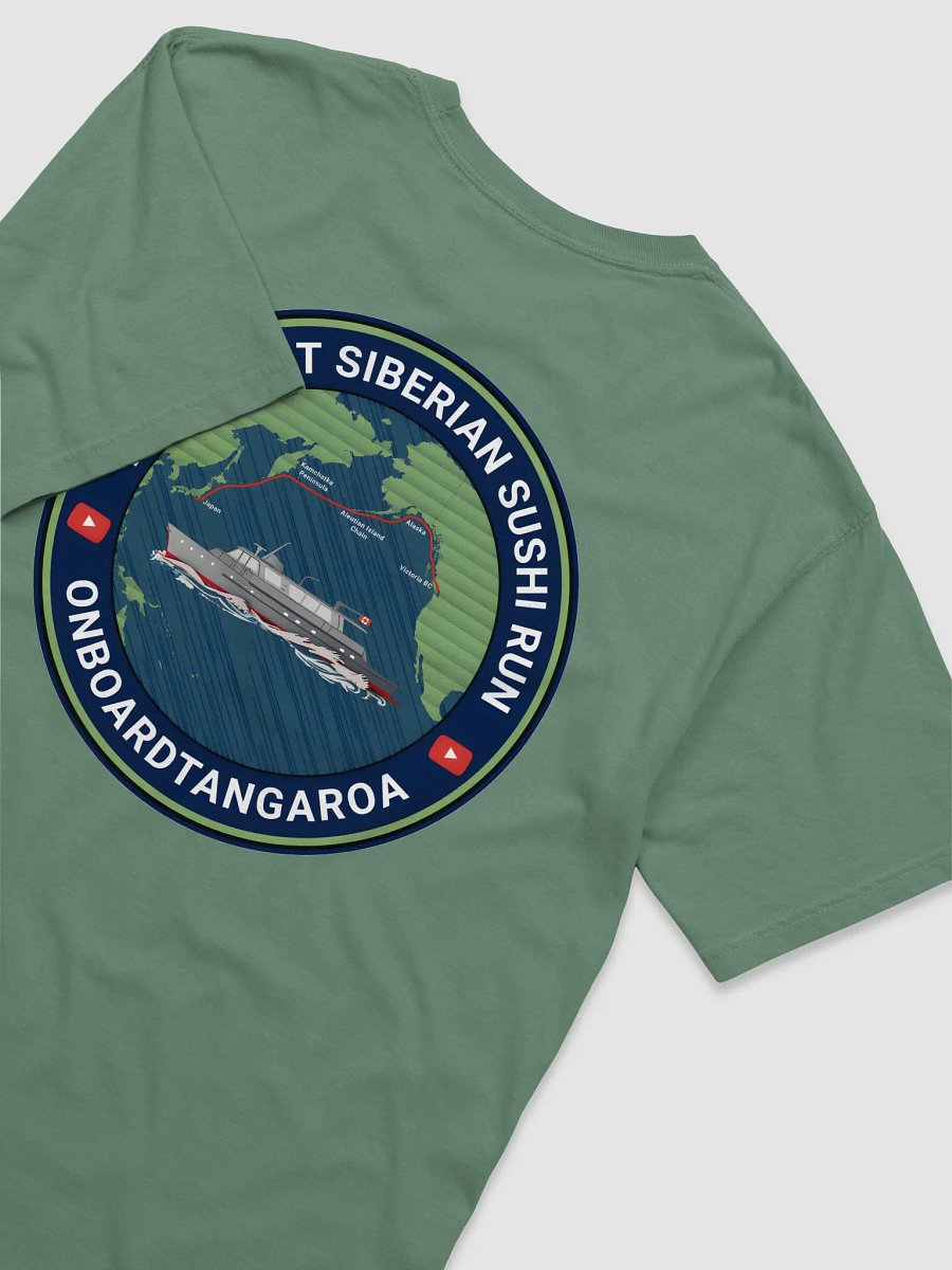 The Great Siberian Sushi Run T-Shirt (Light Colours and Route Logo) product image (4)