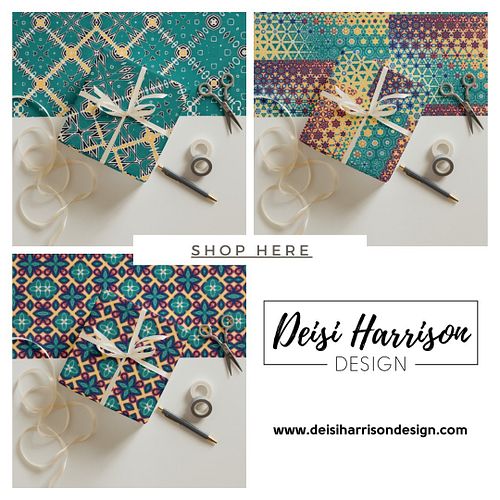 3 sheets of wrapping paper, perfect for taking your gift-giving up a notch. A strong color palette that are sure to make your...