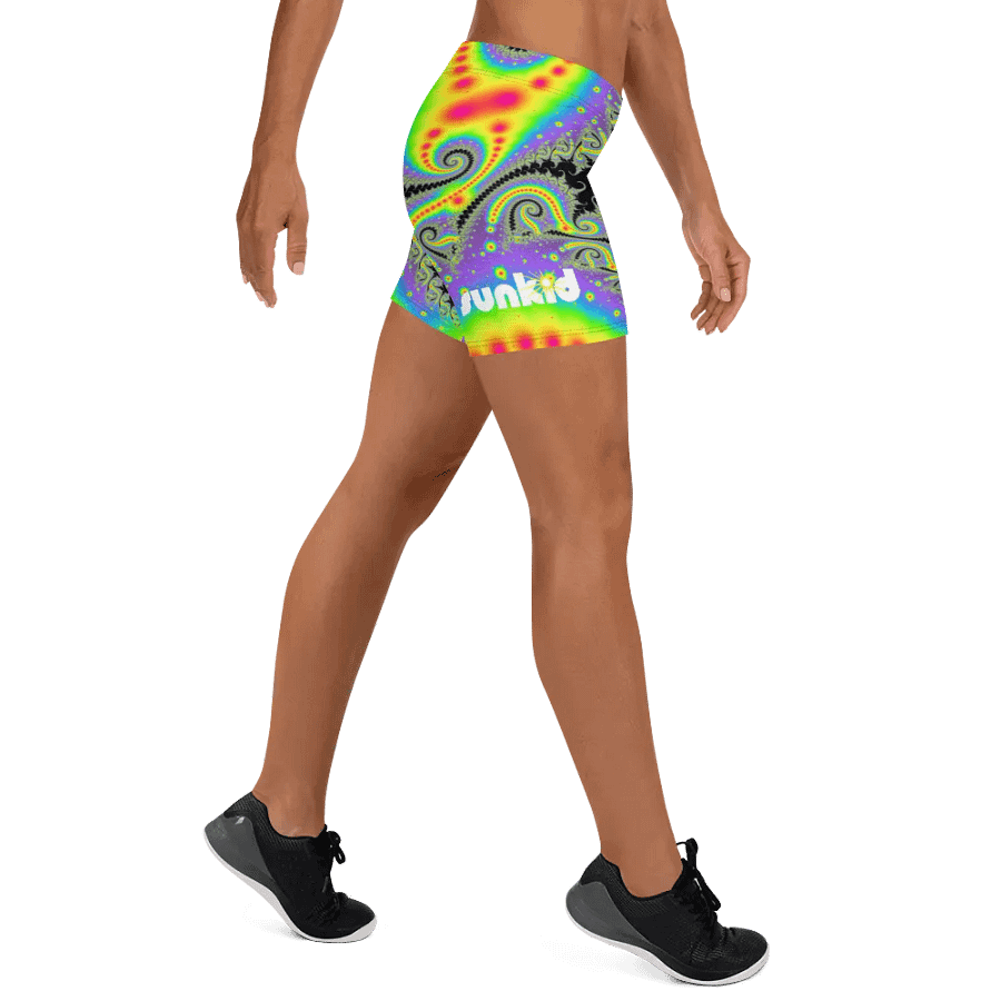 Fractal Bike Shorts - Fluorescent Nebula product image (10)