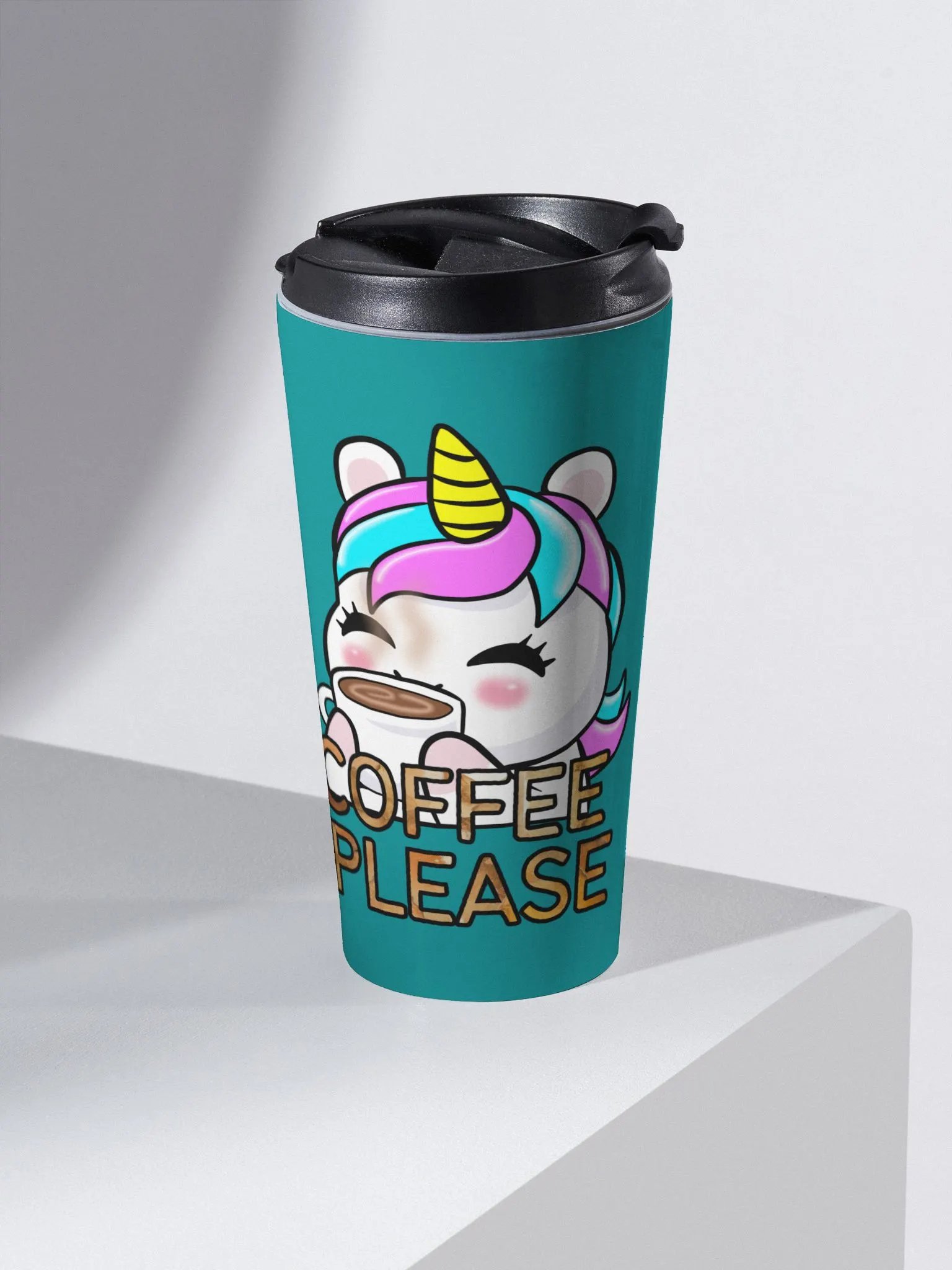 Coffee Please ! (teal) product image (1)