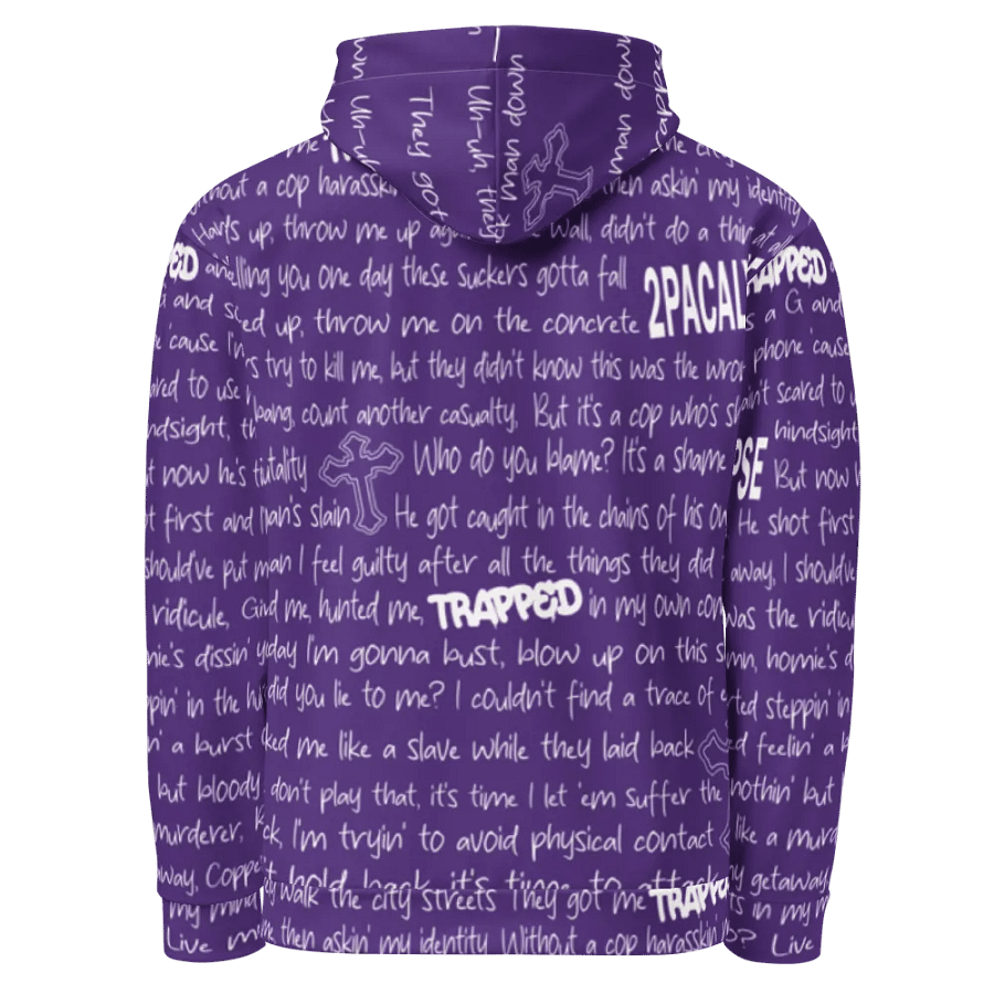 Trapped - 2Pac - PURPLE - Unisex Hoodie product image (3)