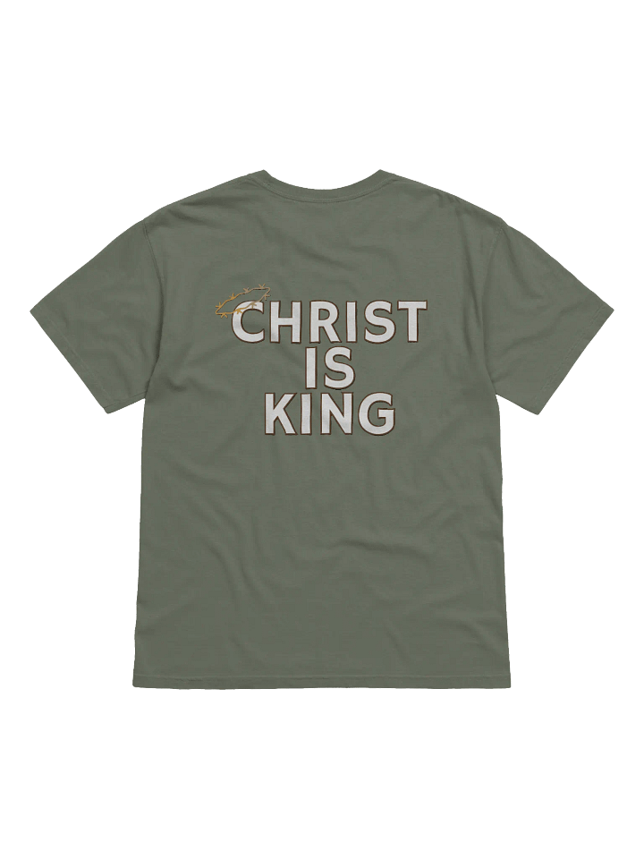 Christ Is King Biblical Graphical T-Shirt | 100% Cotton Comfort Colors product image (2)