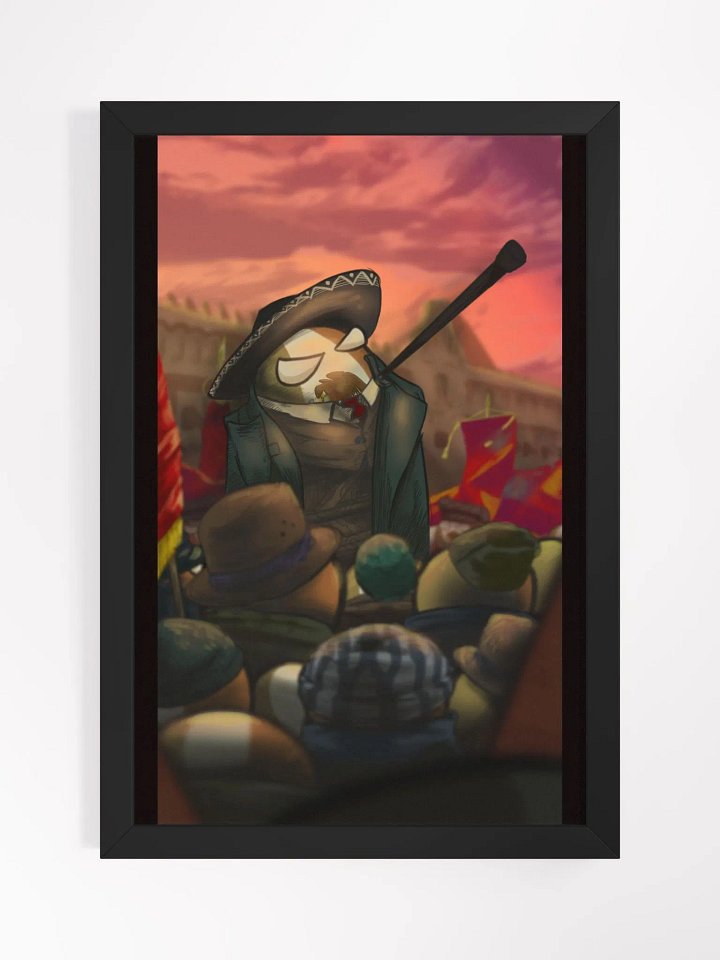 Revolutionary Mexican Polandballs framed poster product image (1)