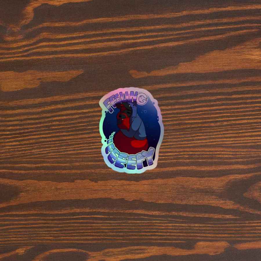 Feeling Eeeeeeeeepy Holographic Sticker product image (3)