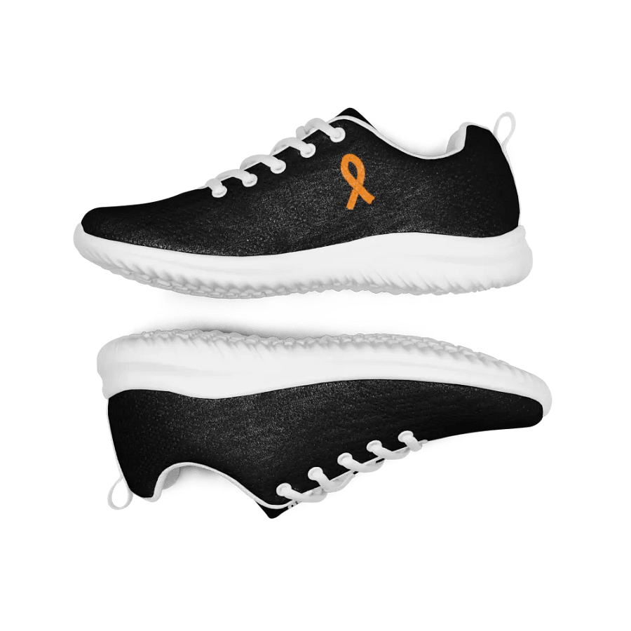 White HApex Gear White Logo Cancer Awareness Orange Ribbon. Black Women's Athletic Shoes product image (9)