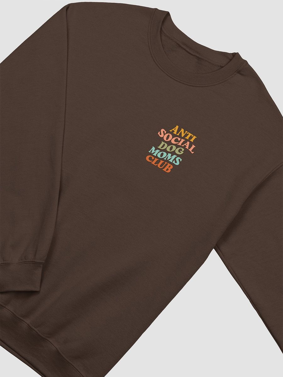 Anti Social Dog Moms Club Retro Checkerboard(Color) Sweatshirt | Funny Introvert Checkered Shirt for Dog Moms product image (5)