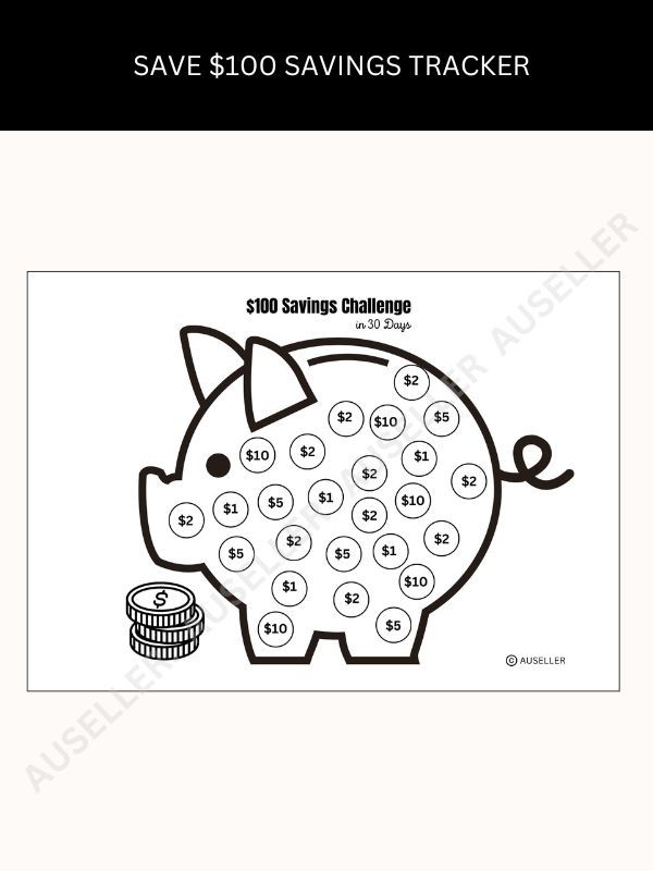 Piggy Bank Savings Tracker Bundle product image (2)