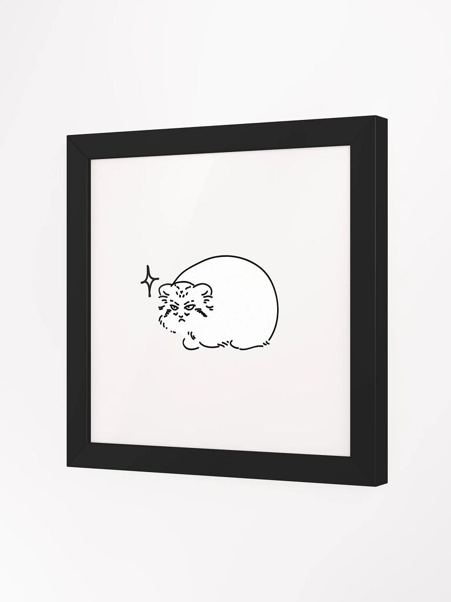 Grumpy Manul - Framed Print product image (6)