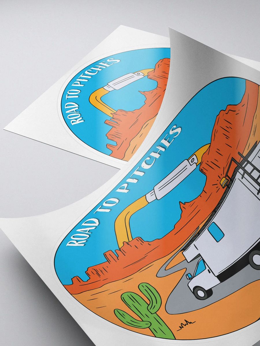 Road to Pitches desert sticker product image (4)