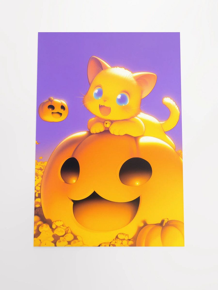 Whimsical Halloween Kitten Poster product image (1)