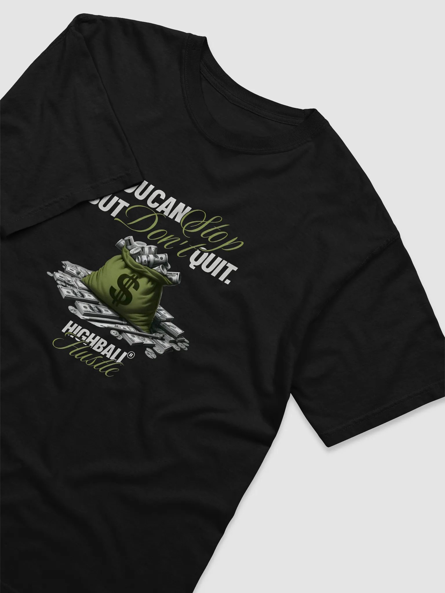 Hustler's Motivation Money Bag T-Shirt product image (3)