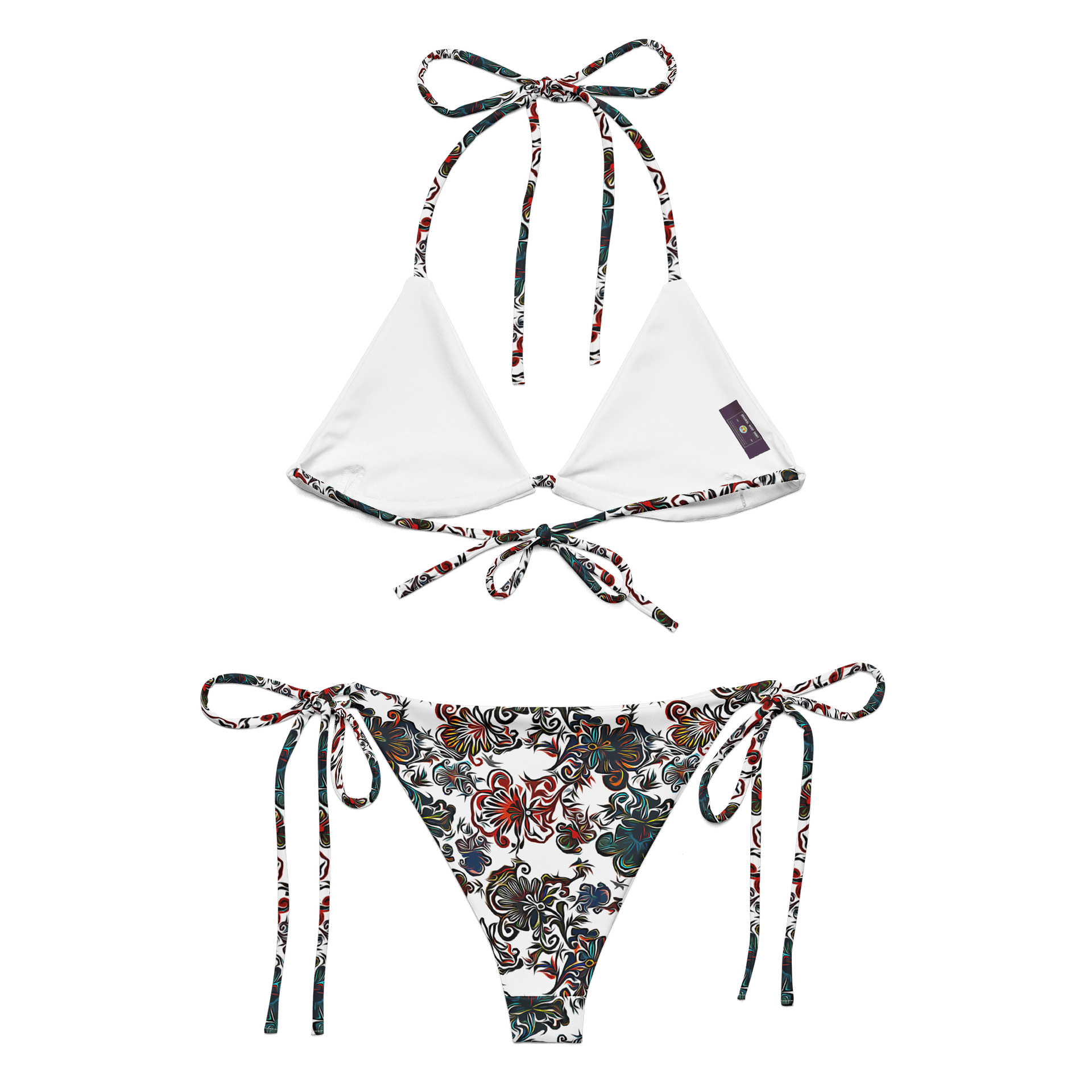 Mysterious Flowers | Recycled String Bikini product image (1)