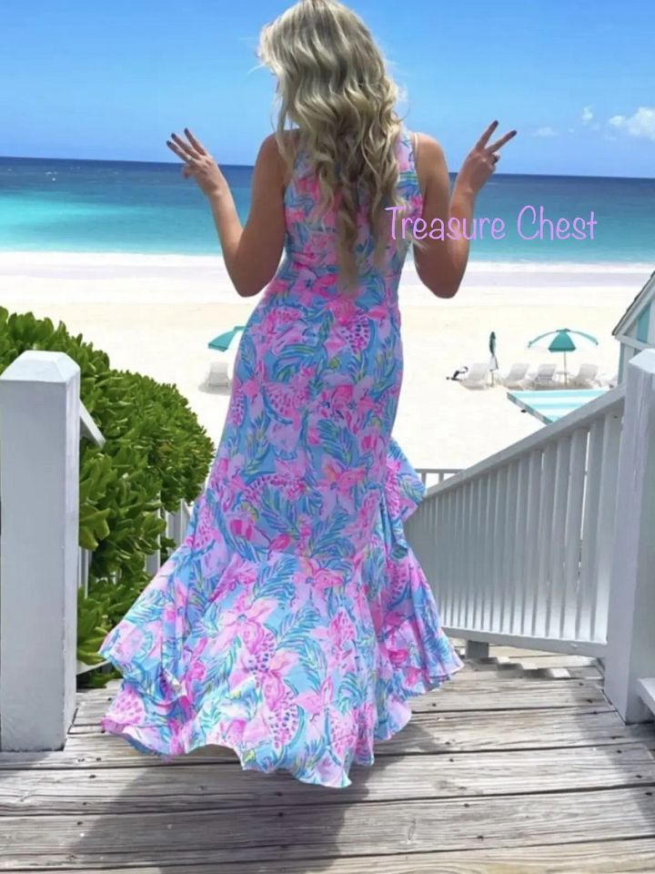 Lilly Pulitzer NWT Taylee Maxi Dress Gimme The Juice 💕 Size 2,8,14,16 product image (1)