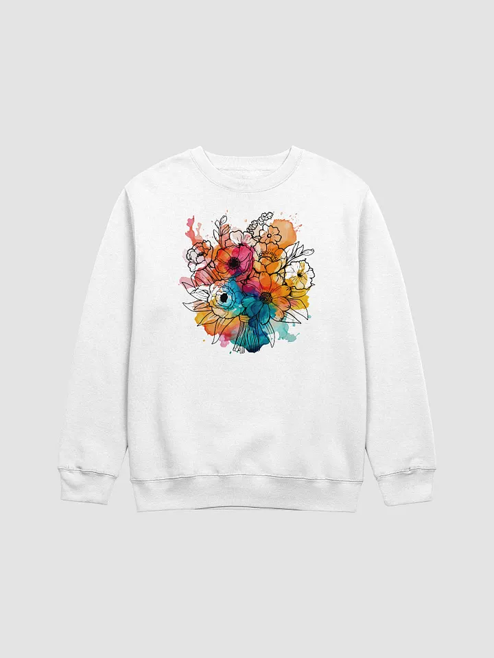 Watercolor Floral Bouquet Crewneck Sweatshirt product image (2)