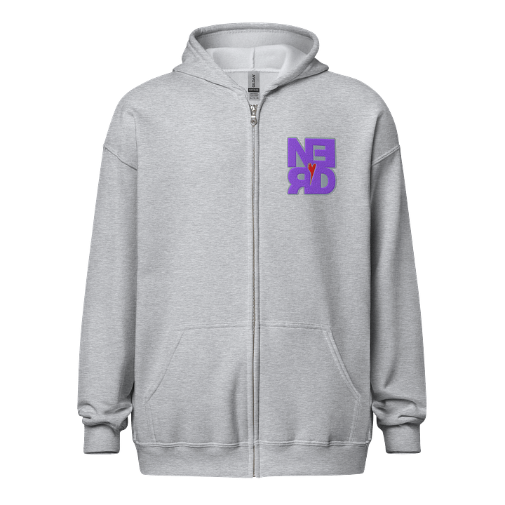 Nerd Heart Embroidered Zip Hoodie (Streamer Edition) product image (17)