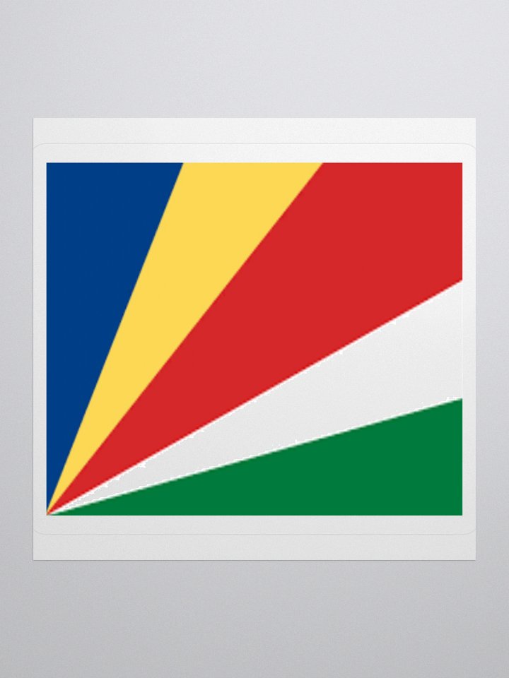 Seychelles Flag Sticker - Durable Vinyl for Indoor Use - Multiple Sizes Available product image (1)