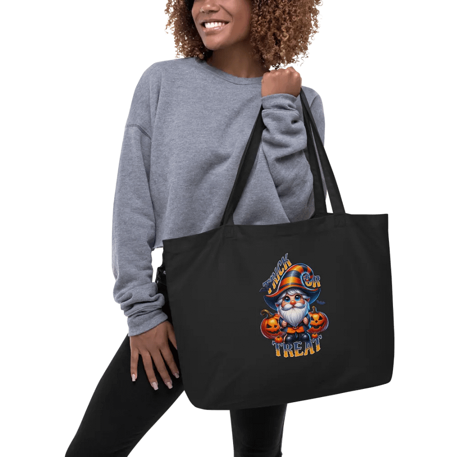 Halloween Gnome Trick or Treat Eco-Friendly Tote Bag product image (5)