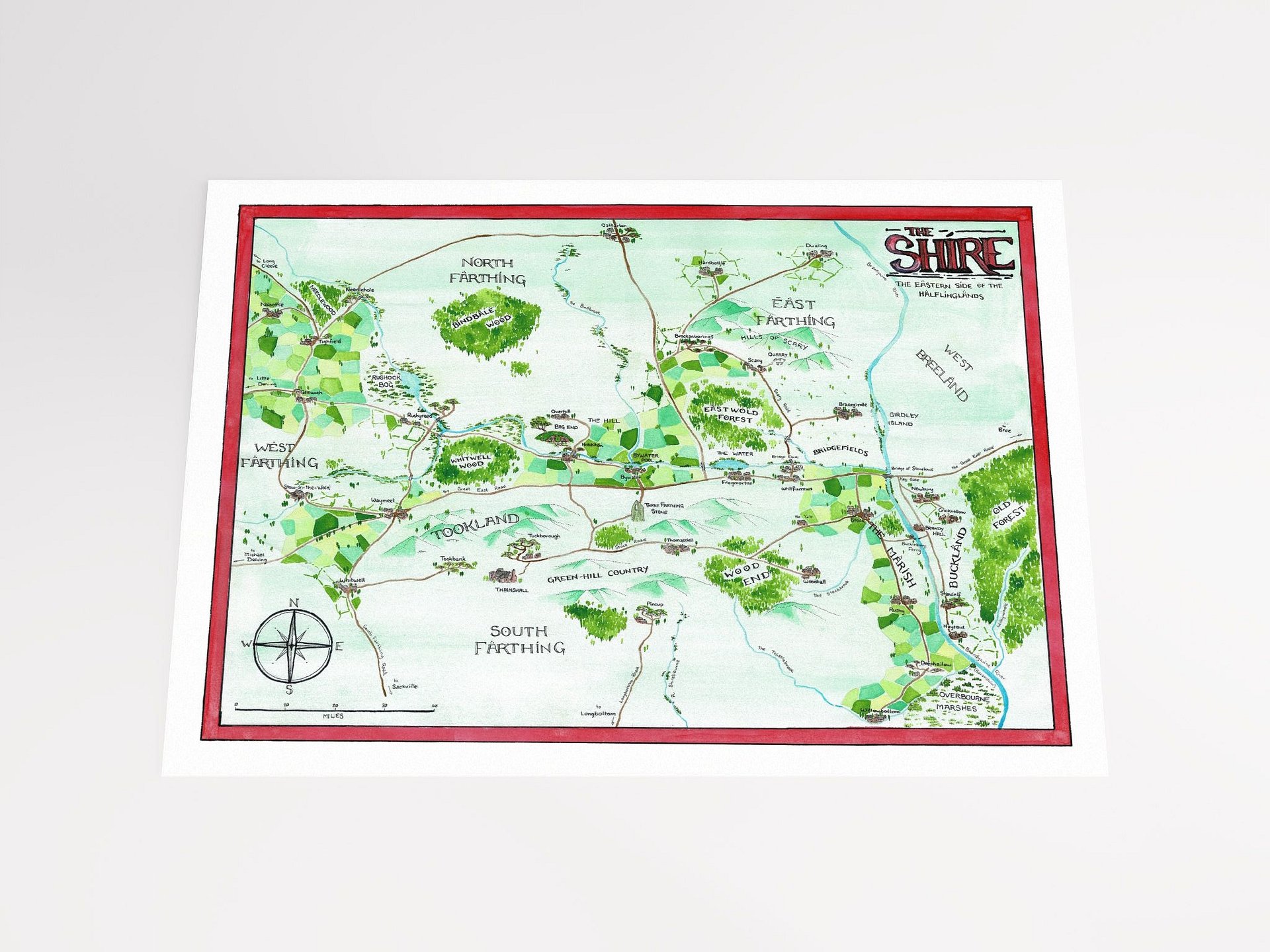 "The Shire" | Printed Map product image (3)