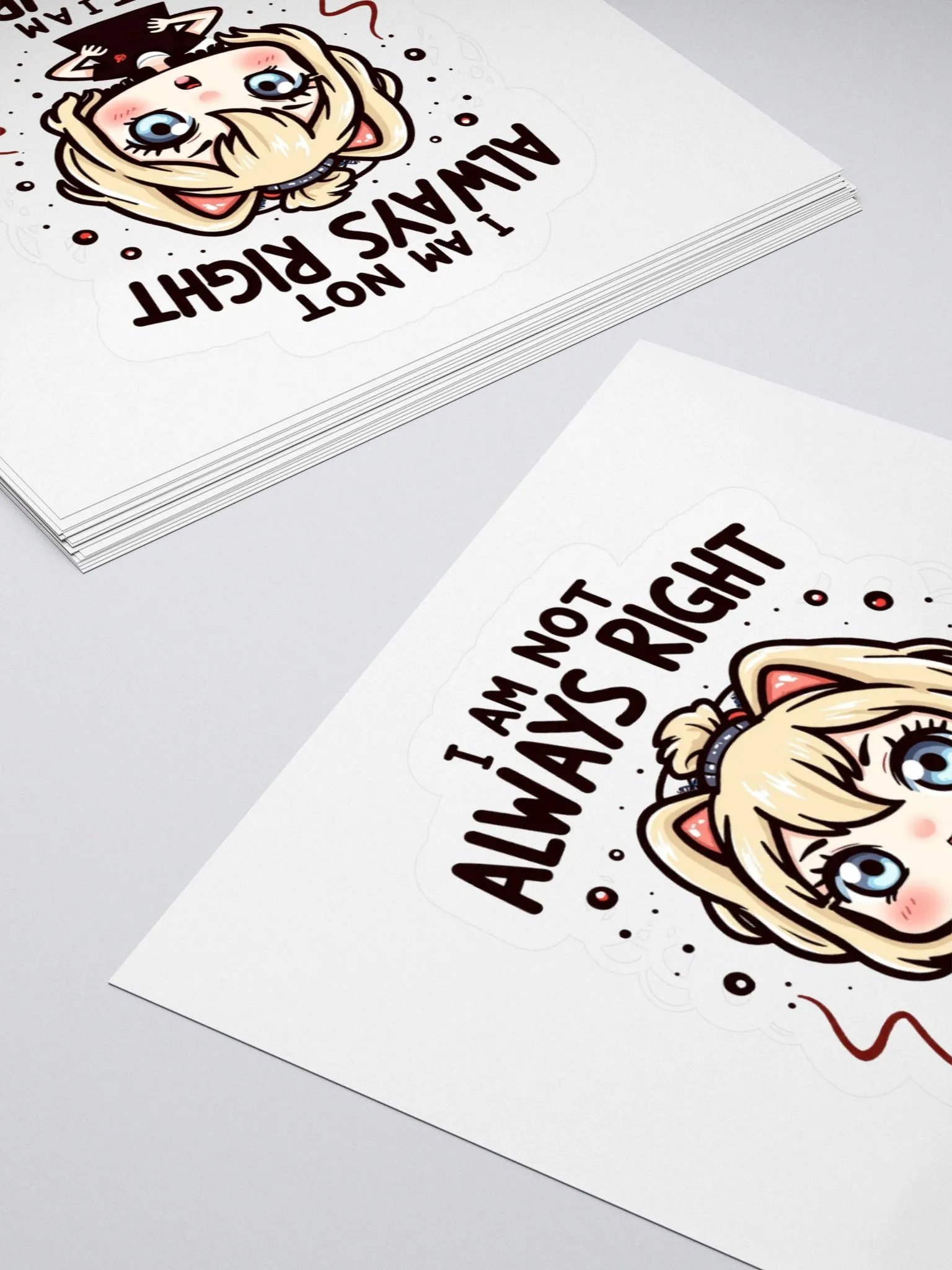 Never Wrong Kiss Cut Stickers product image (11)