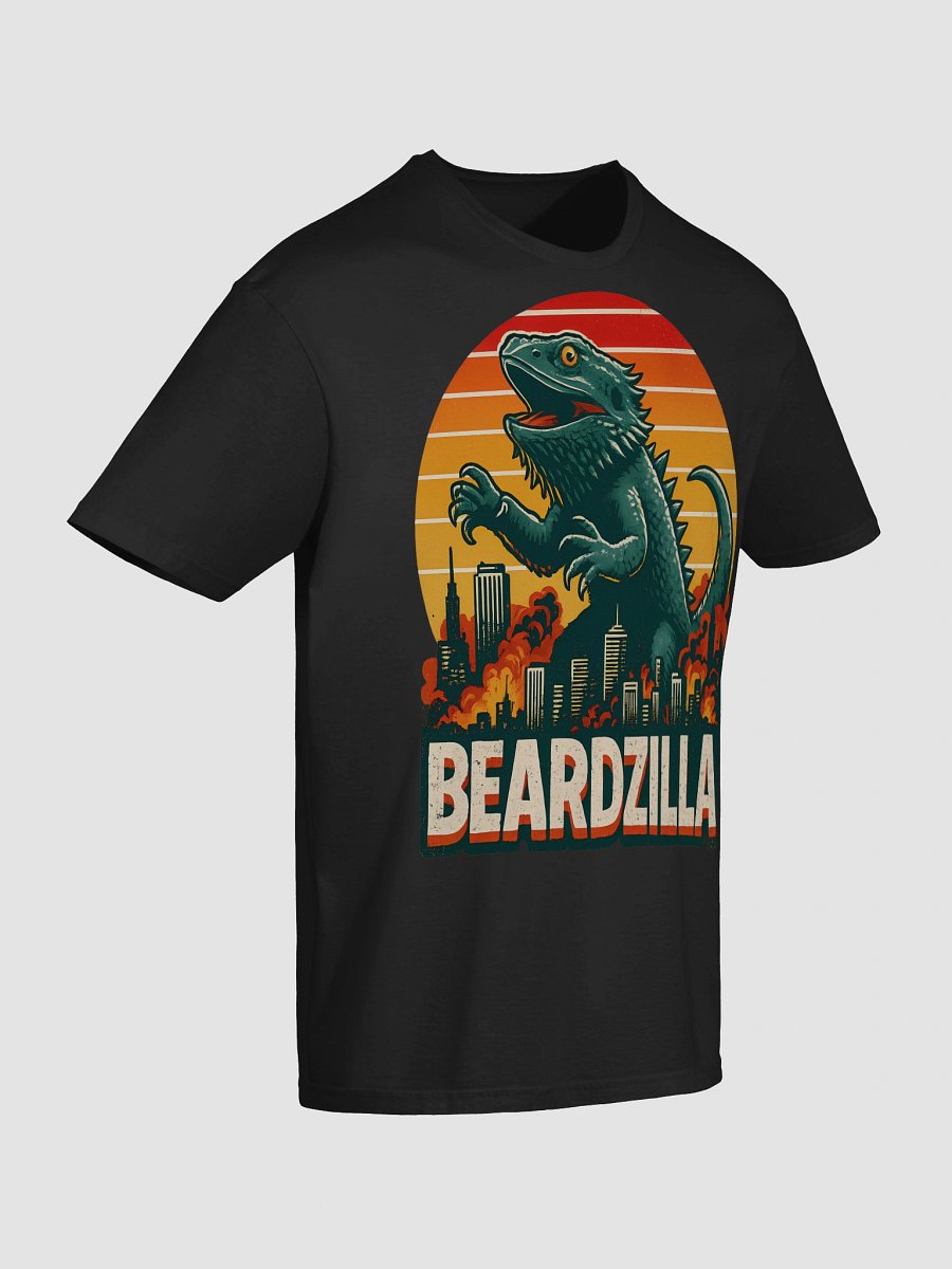 Retro “Beardzilla” Bearded Dragon Tee – Funny Lizard Lover Gift Shirt product image (220)