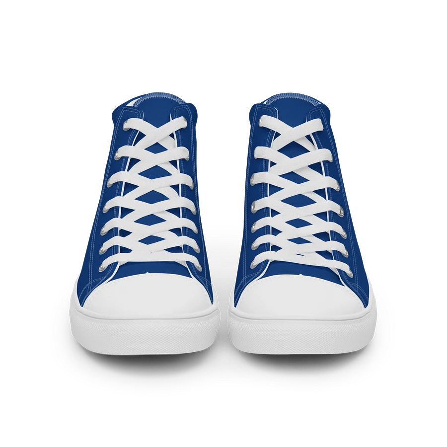 Navy and White Flower Sneakers product image (41)