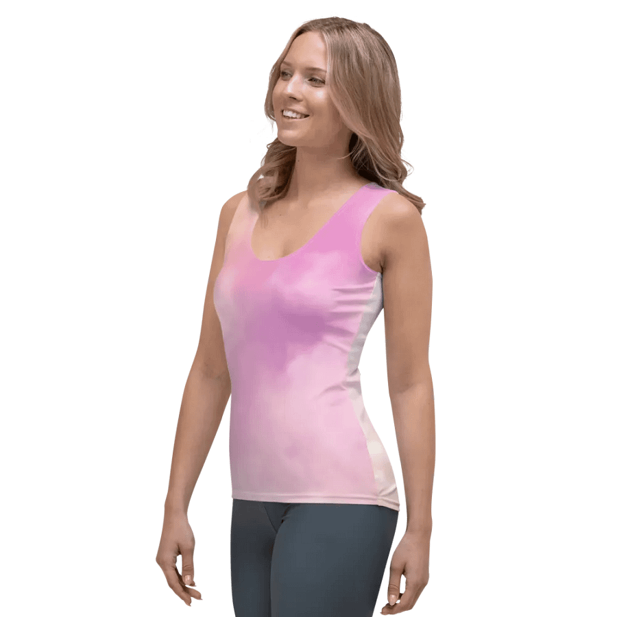 Blur cloud rainbow Design Tank Top - V4 product image (3)
