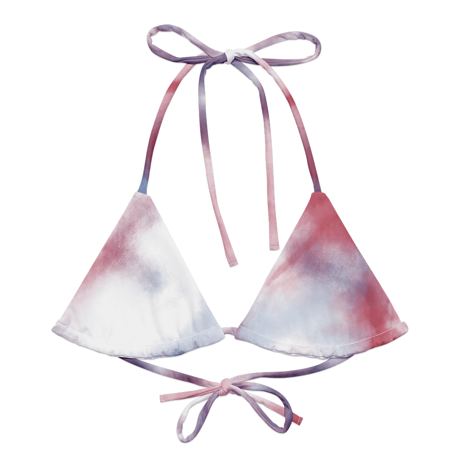 Ripple Effect Recycled Bikini Top product image (2)