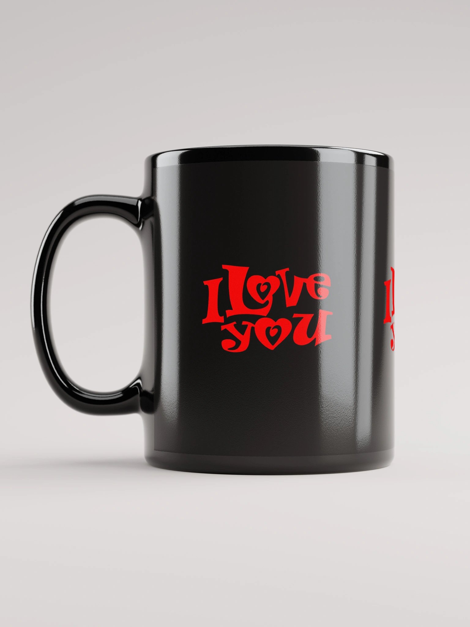 100% Love Black Glossy Mug product image (12)