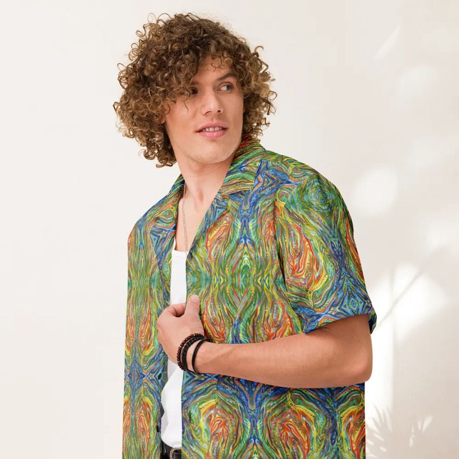 FIRE & WATER - PRINT BUTTON-UP SHIRT product image (7)