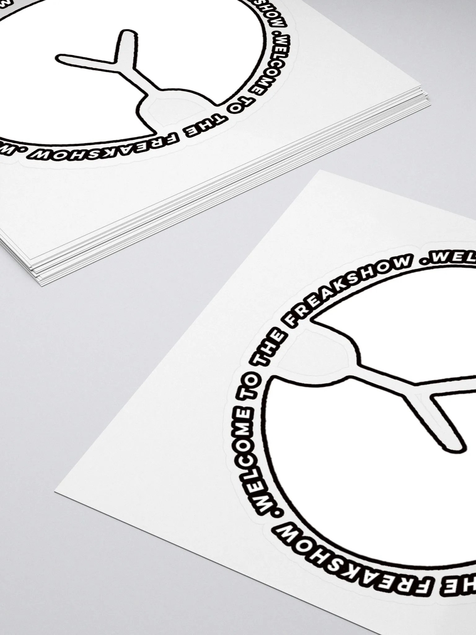 IcyDaRabbit Logo Sticker (White) product image (4)