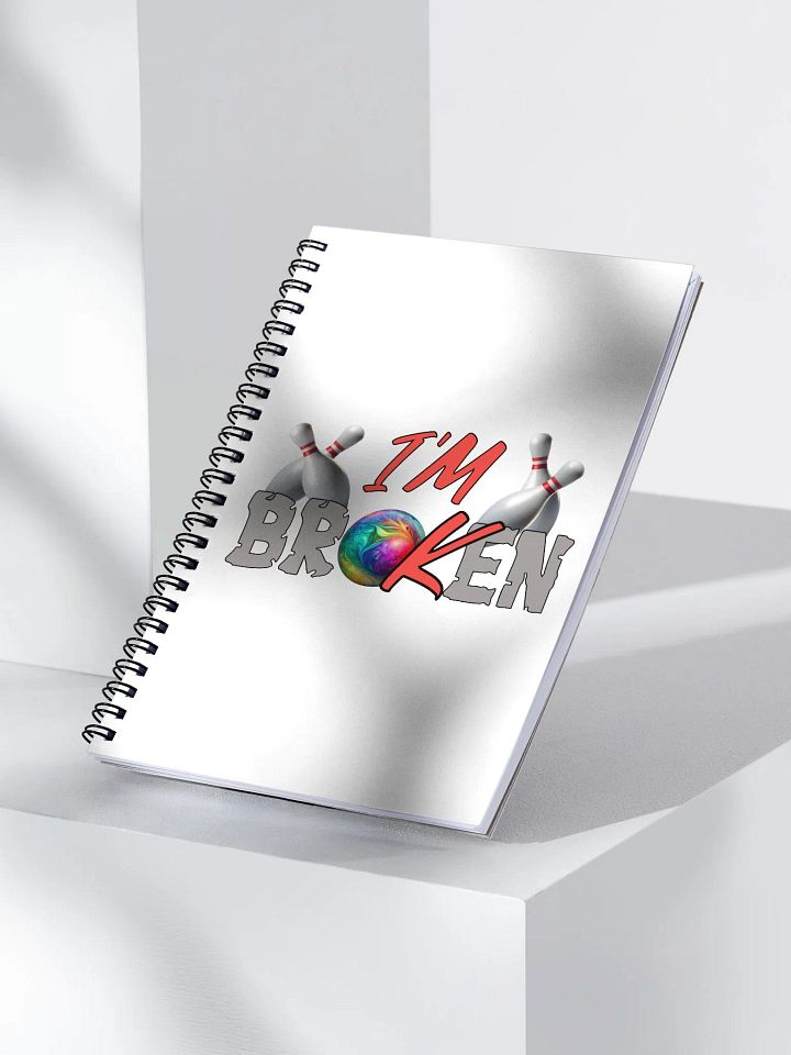 Im Broken Im Ok Bowling Colorful Ball Spiral Notebook product image (2)