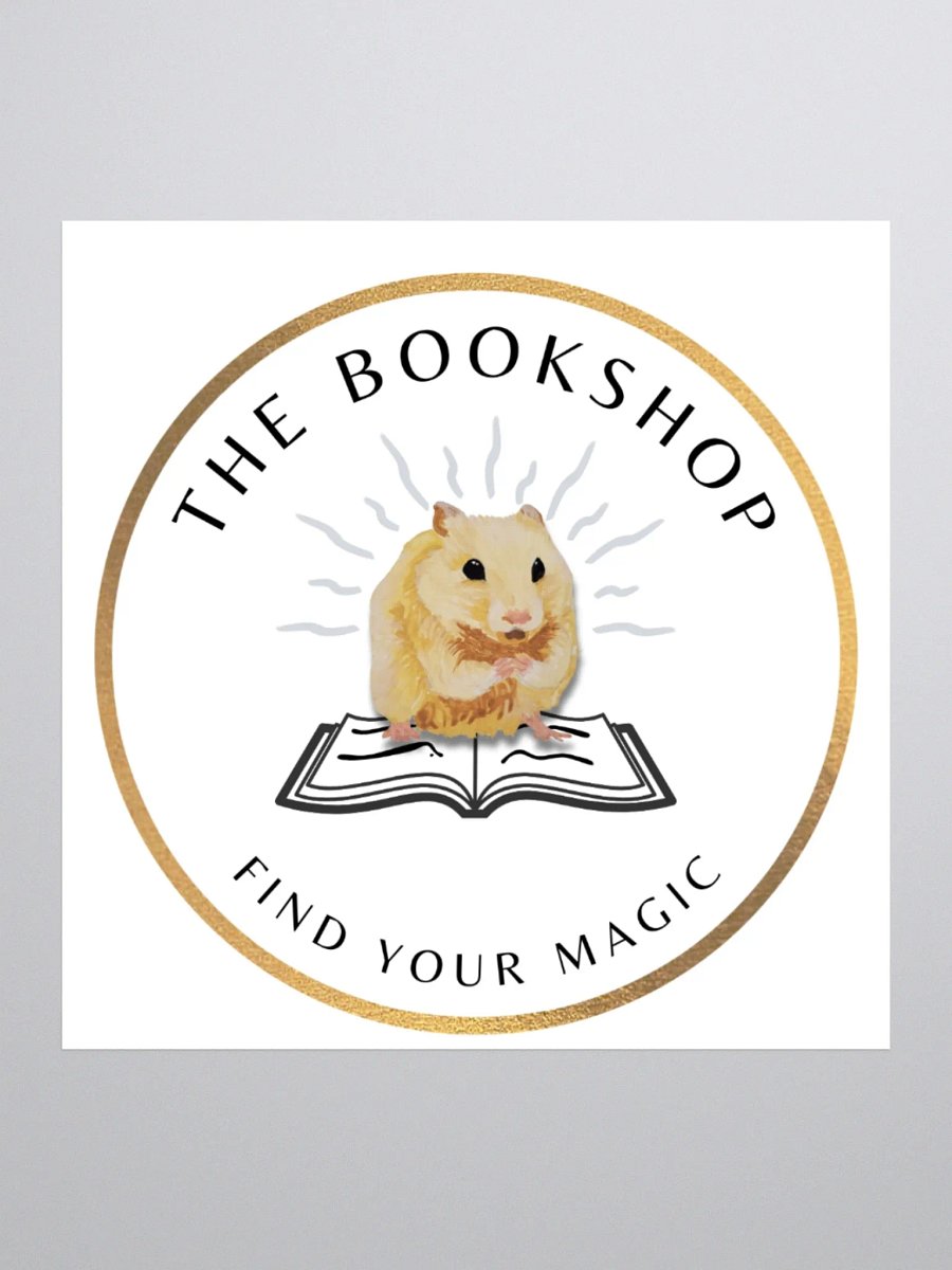 Hamster bookshop stickers product image (1)