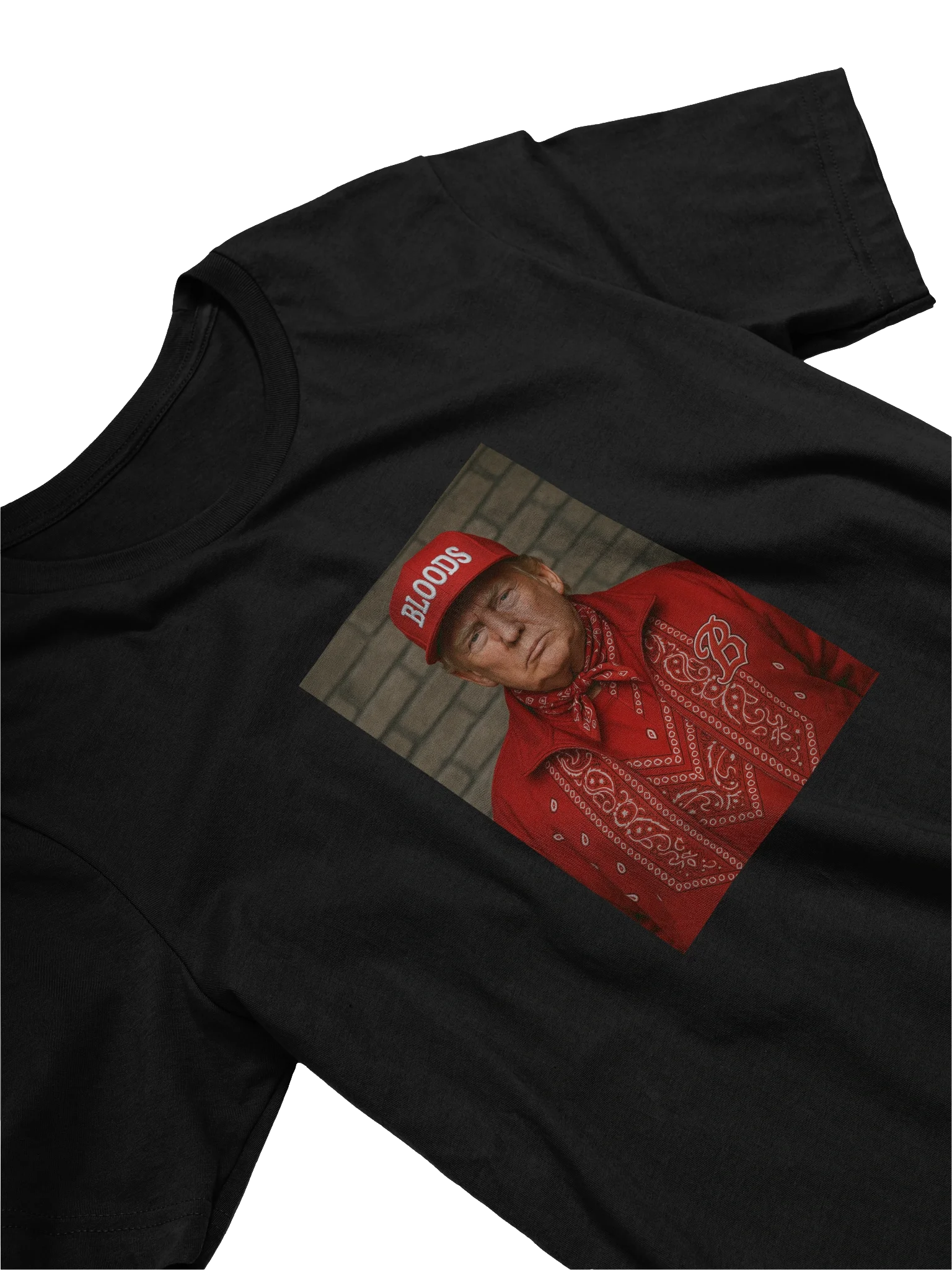 Trump Bloods Gang Style Graphic Hoodie product image (9)