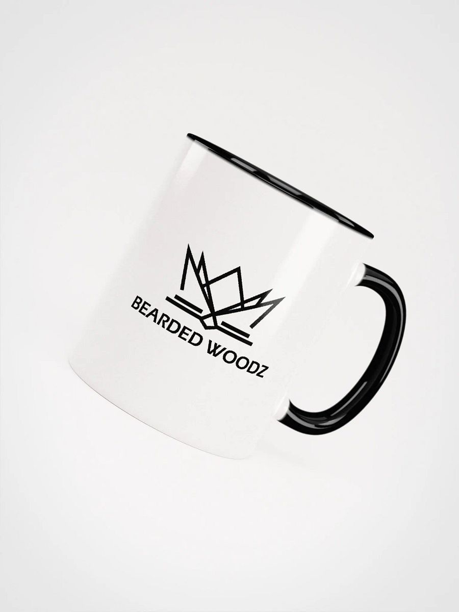 Bearded Woodz Ceramic Mug (Colored Handle & Inside Mug) product image (4)