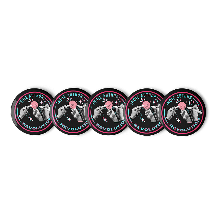Indie Author Revolution Pins! Set of 5 product image (1)