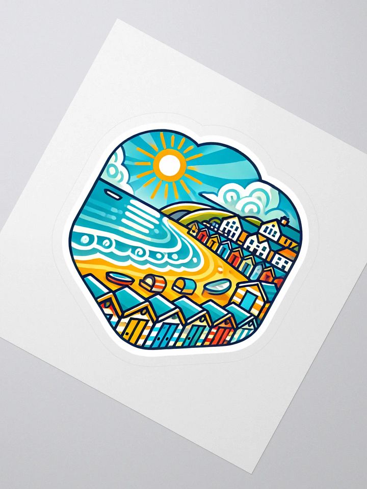 Sunset Coastline Kiss Cut Stickers product image (2)