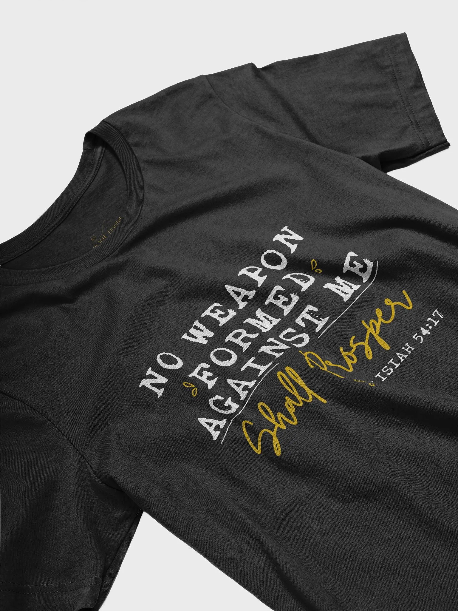 NO WEAPON FORMED AGAINST ME SHALL PROSPER T-SHIRT & PRAYER & GRATITUDE JOURNAL BUNDLE product image (4)
