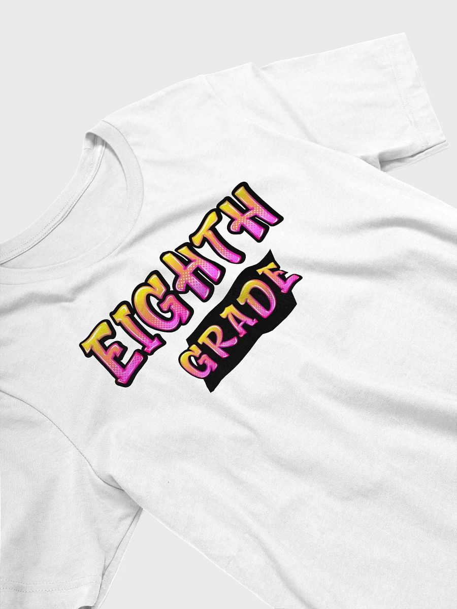 EIGHTH GRADE Teacher Shirt - Pink + Yellow Bold Letters product image (3)