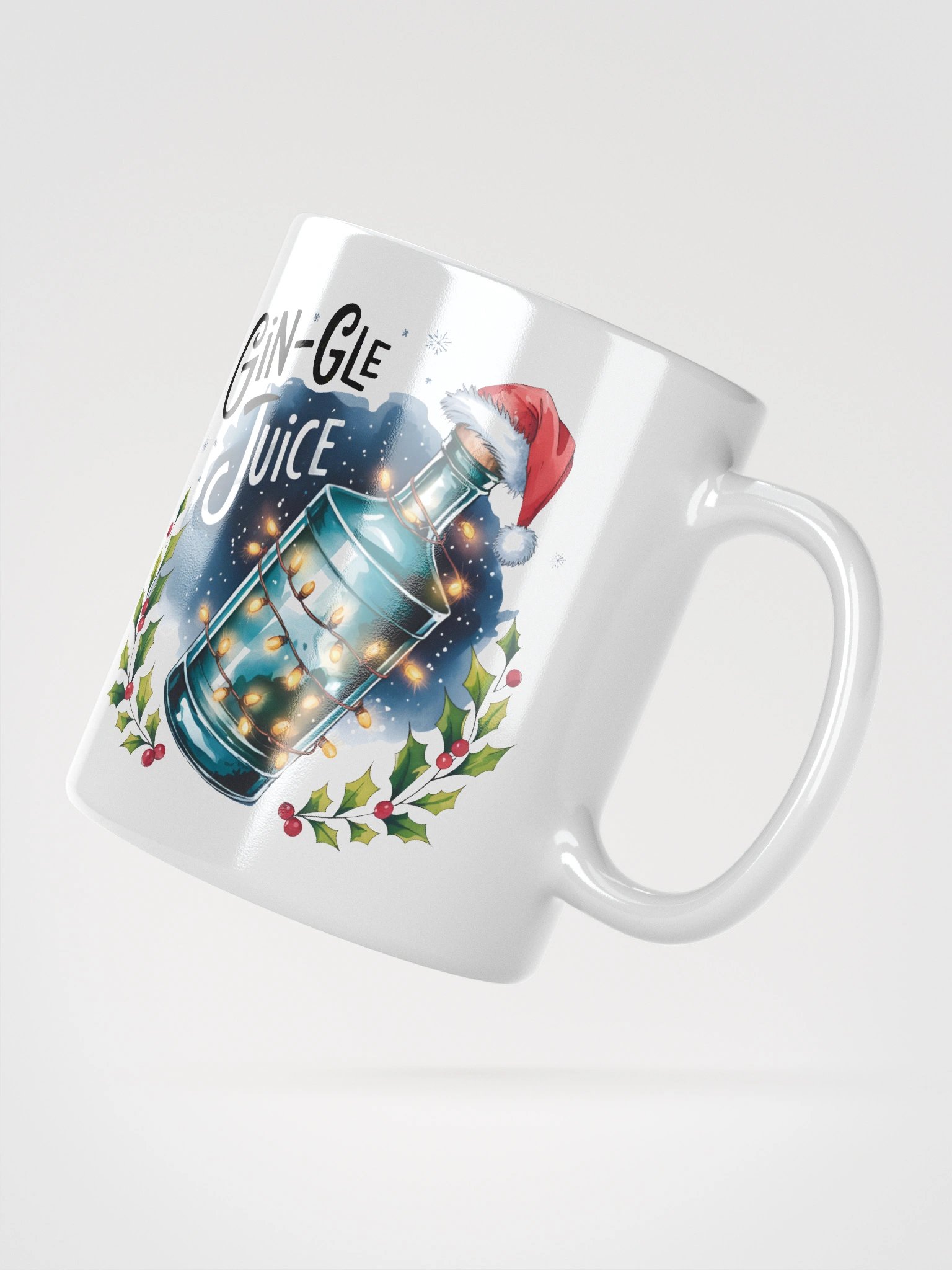 Festive Gin-Gle Juice White Glossy Mug product image (3)