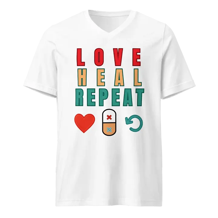 Love Heal Repeat V-Neck Tee product image (5)
