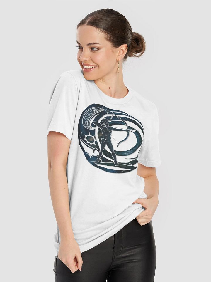 Sagittarius Zodiac Unisex Supersoft T-Shirt with Celestial Archer Design product image (1)