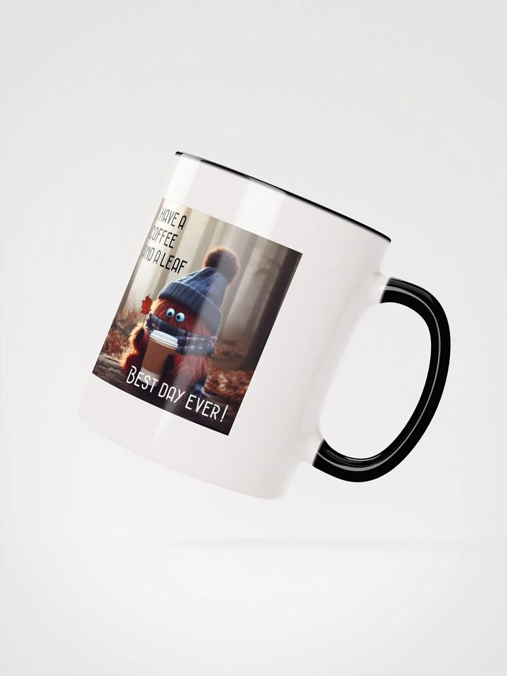 Coffee and a Leaf Ceramic Mug product image (2)